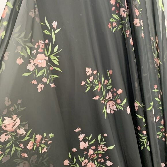 Jenny Yoo Cassie Flutter Sleeve Surplice Eden Gown Maxi Dress Womens Size 0 - Picture 4 of 16